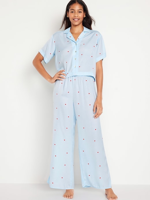 Image number 1 showing, Satin Pajama Set