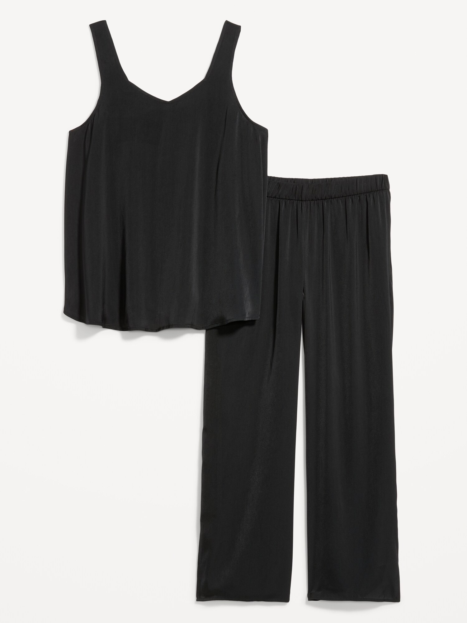 Maternity Sleeveless Satin Pajamas Old Navy