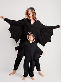 View large product image 3 of 3. Matching Unisex Bat Costume Hooded One-Piece for Toddler