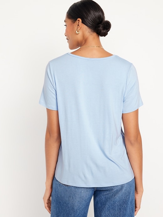 Image number 2 showing, Luxe Ribbed Slub-Knit T-Shirt