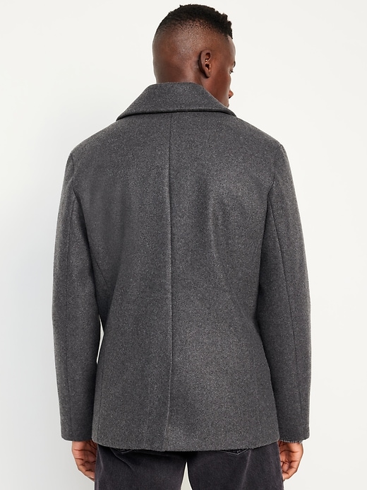 Image number 2 showing, Soft-Brushed Double-Breasted Peacoat