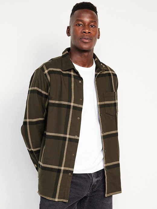 Image number 1 showing, Cozy-Lined Shacket