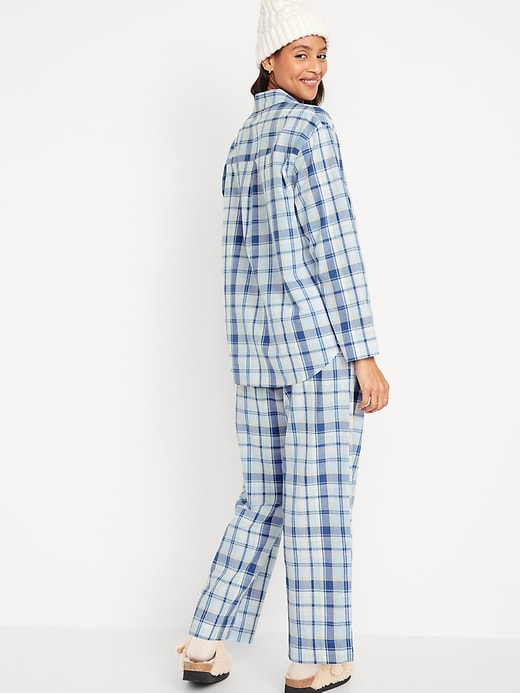 Oversized Printed Poplin Pajama Set for Women | Old Navy
