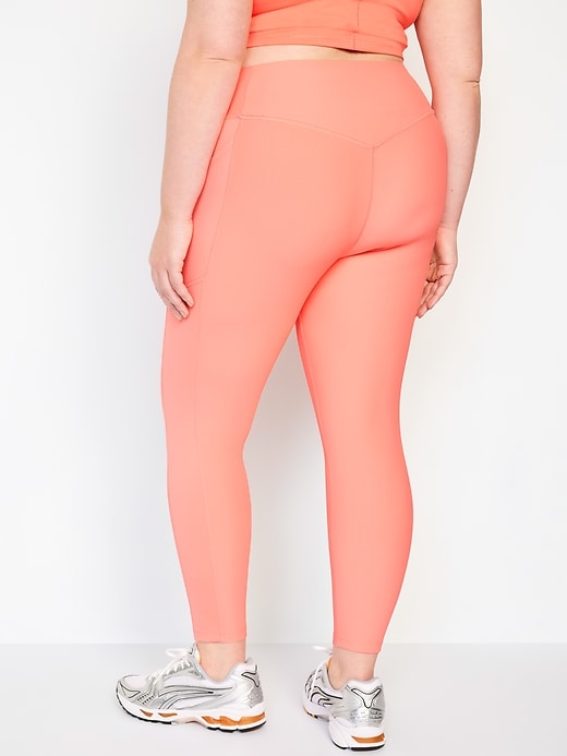 Image number 8 showing, High-Waisted PowerSoft Ribbed 7/8 Leggings