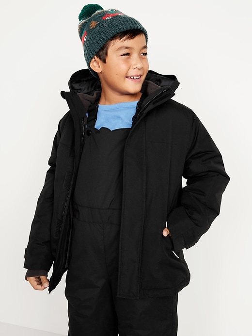 View large product image 1 of 4. Gender-Neutral Water-Resistant 3-In-1 Snow Jacket for Kids