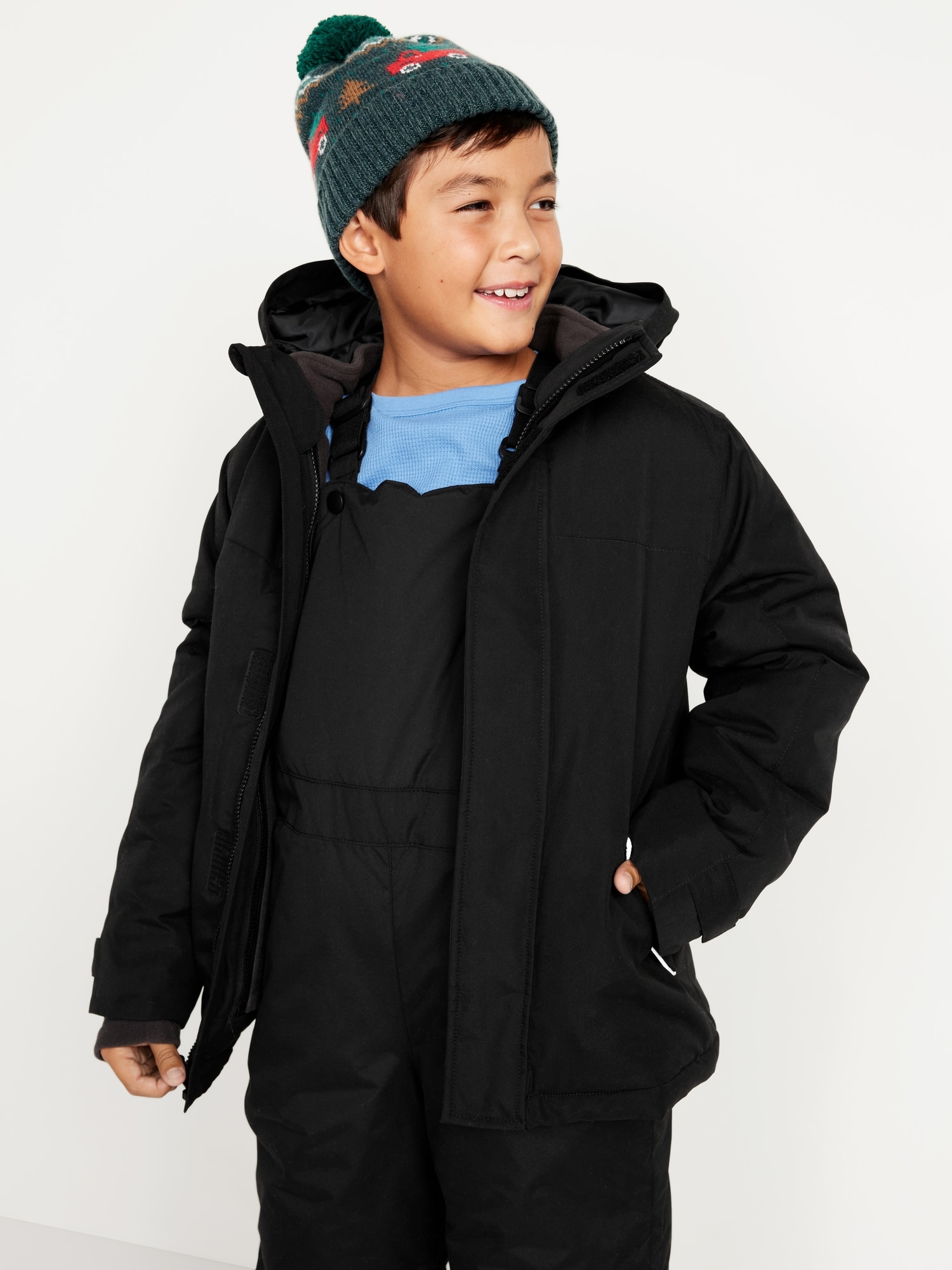 Amazon.com: beibeian Children's Hooded Down Jacket Boys and Girls  Children's Thick Warm Winter Jacket Down Jacket 4-5Years Black : Clothing,  Shoes & Jewelry