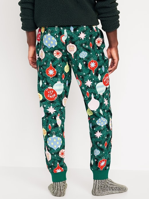 Image number 5 showing, Matching Printed Flannel Jogger Pajama Pants