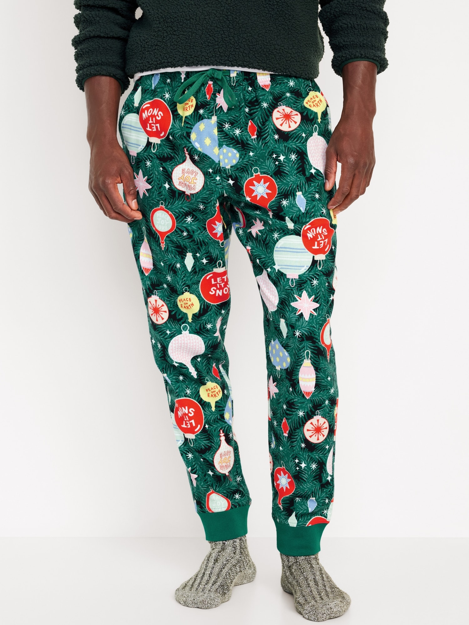 Matching Printed Flannel Jogger Pajama Pants for Men – Search By Inseam