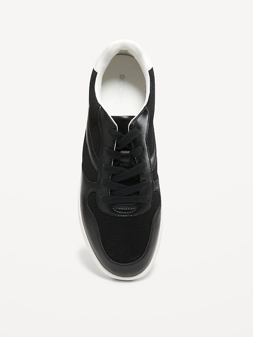 Image number 3 showing, Faux-Leather Sneakers For Women
