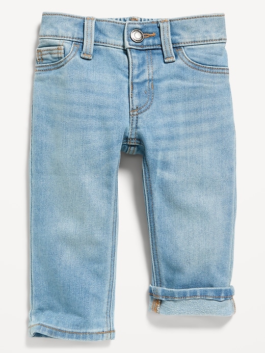 Unisex Straight Soft-Brushed Lined Jeans for Baby | Old Navy