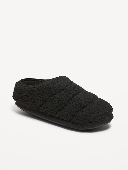 View large product image 1 of 4. Quilted Faux-Suede Slippers for Boys