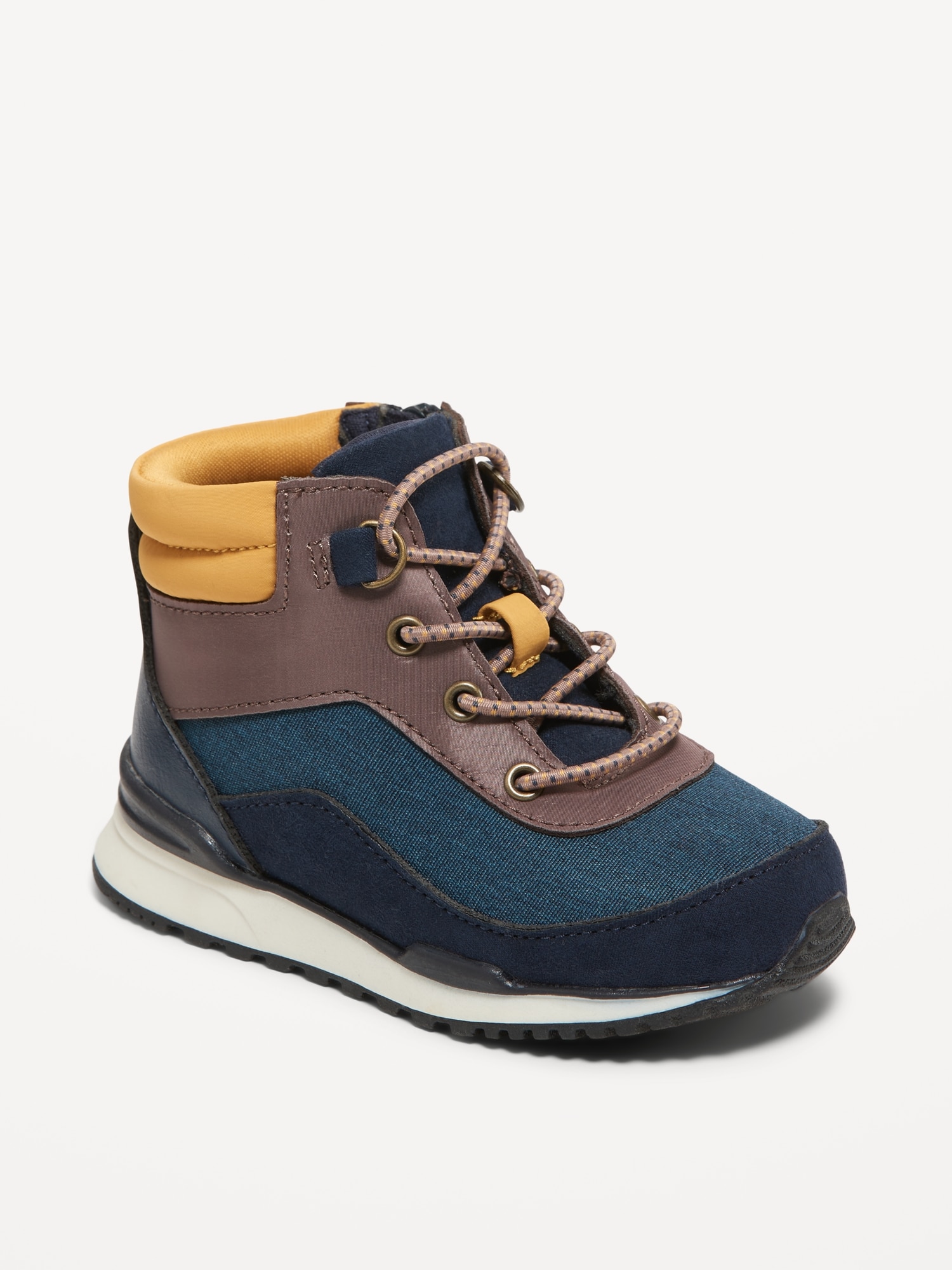 High-Top Side-Zip Sneakers for Toddler Boys