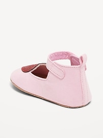 View large product image 3 of 4. Faux-Suede Ankle-Strap Ballet Flat Shoes for Baby
