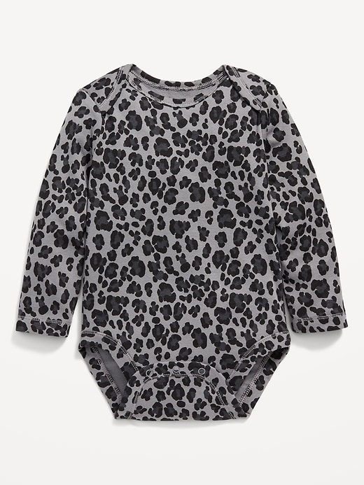 View large product image 1 of 2. Long-Sleeve Printed Bodysuit for Baby