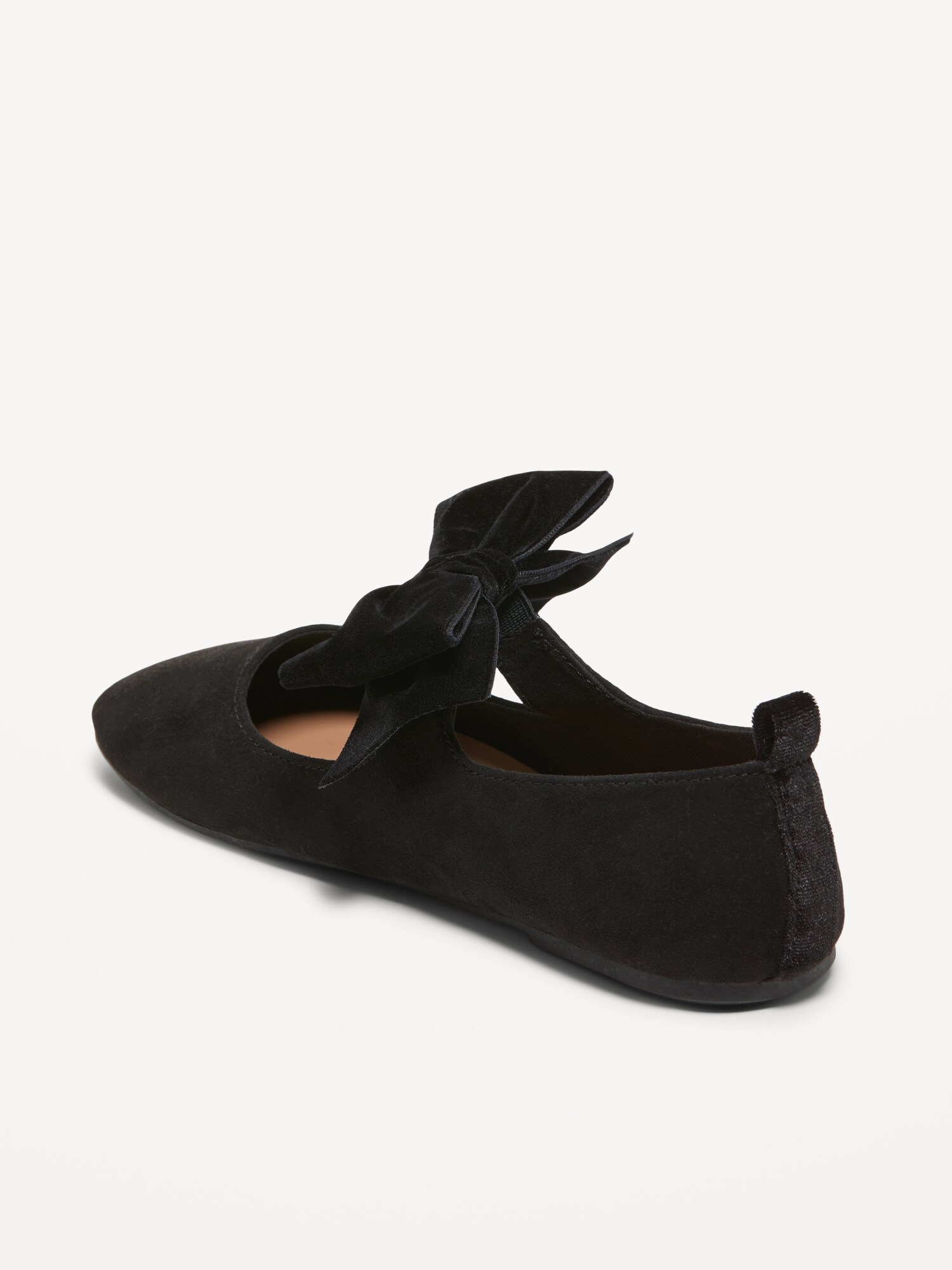 Faux Suede Bow Tie Ballet Flat Shoes For Girls Old Navy