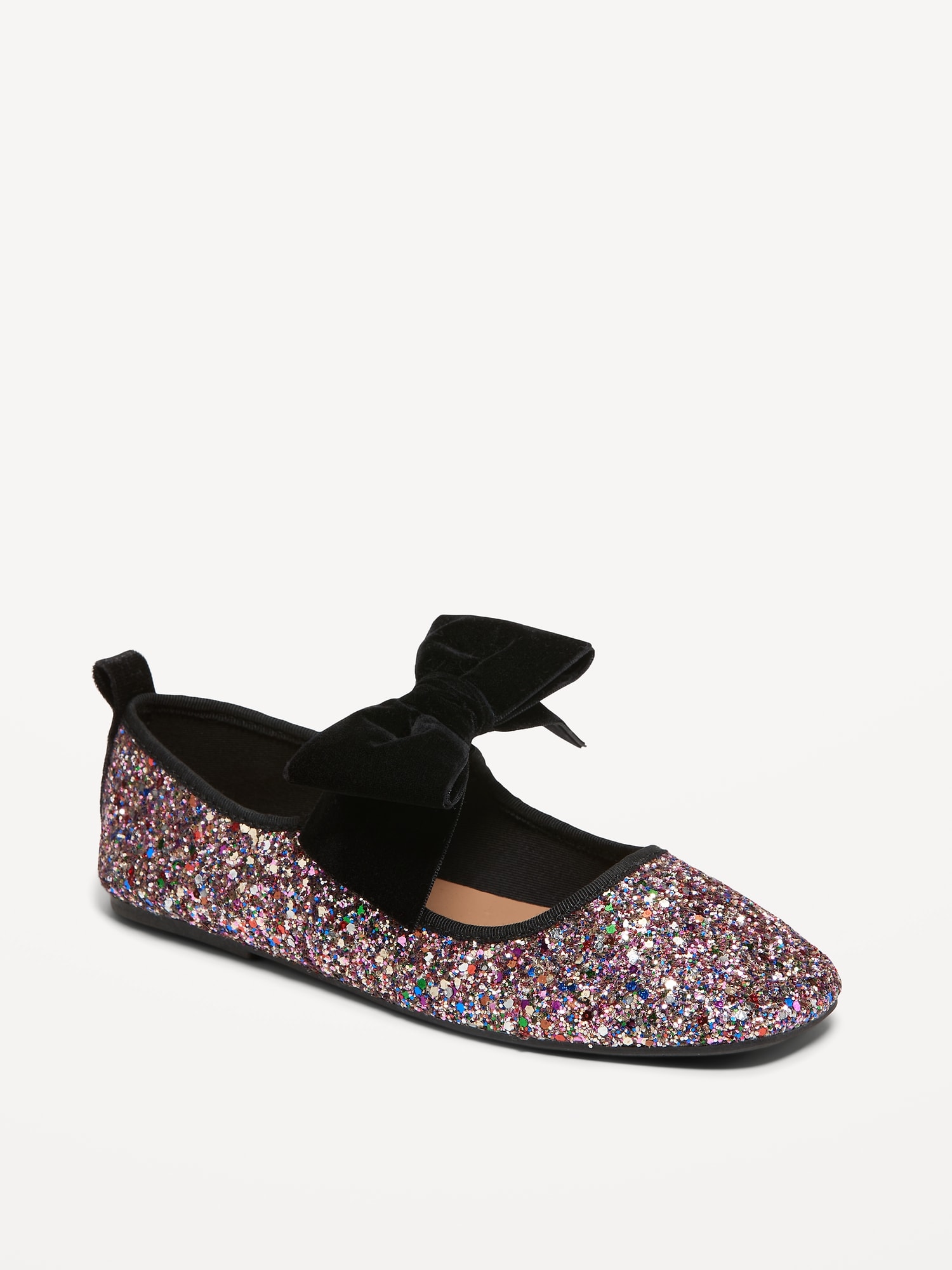 Faux-Suede Bow-Tie Ballet Flat Shoes for Girls | Old Navy