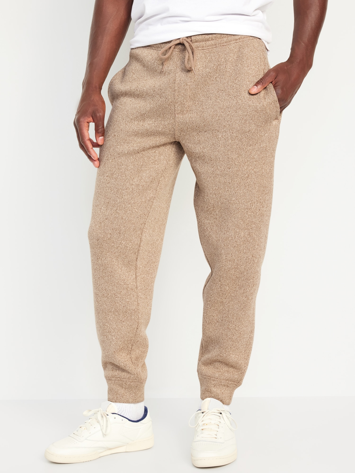 Sweater-Knit Performance Jogger Pants for Men