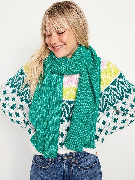 Image number 1 showing, Rib-Knit Scarf for Women