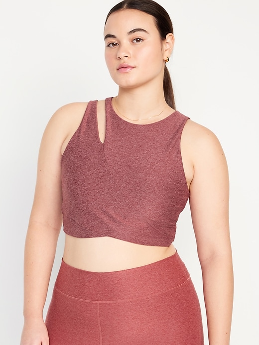 Image number 5 showing, Light Support Cloud+ Wrap-Front Sports Bra