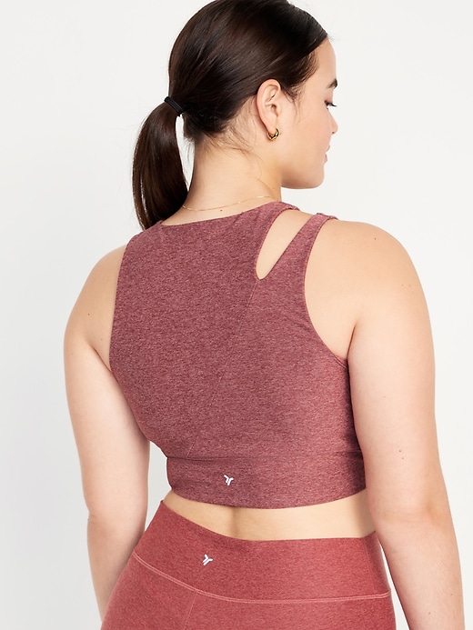 Image number 6 showing, Light Support Cloud+ Wrap-Front Sports Bra