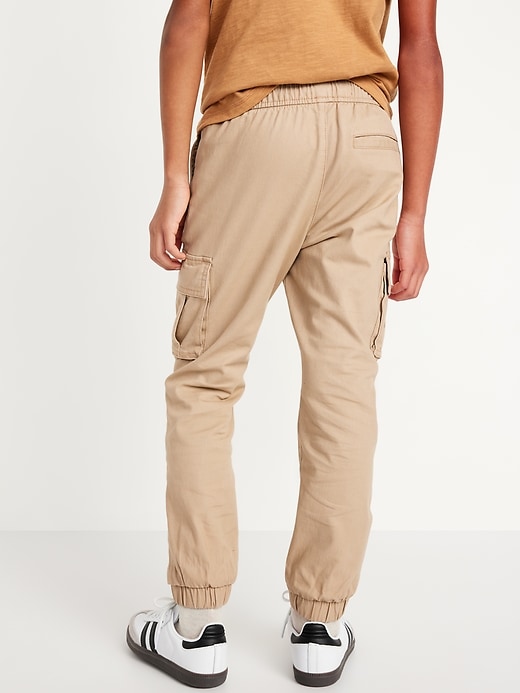 View large product image 2 of 4. Twill Cargo Jogger Pants for Boys