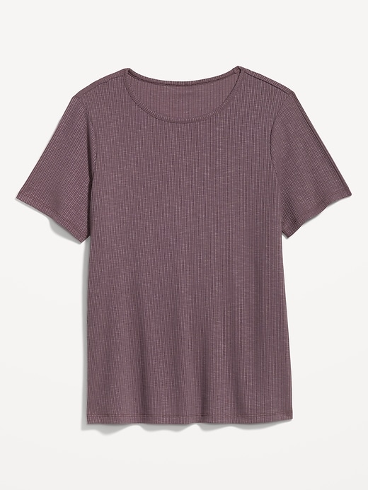Image number 4 showing, Luxe Ribbed Slub-Knit T-Shirt