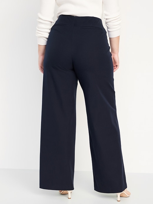 Image number 6 showing, High-Waisted Pull-On Pixie Wide-Leg Pants