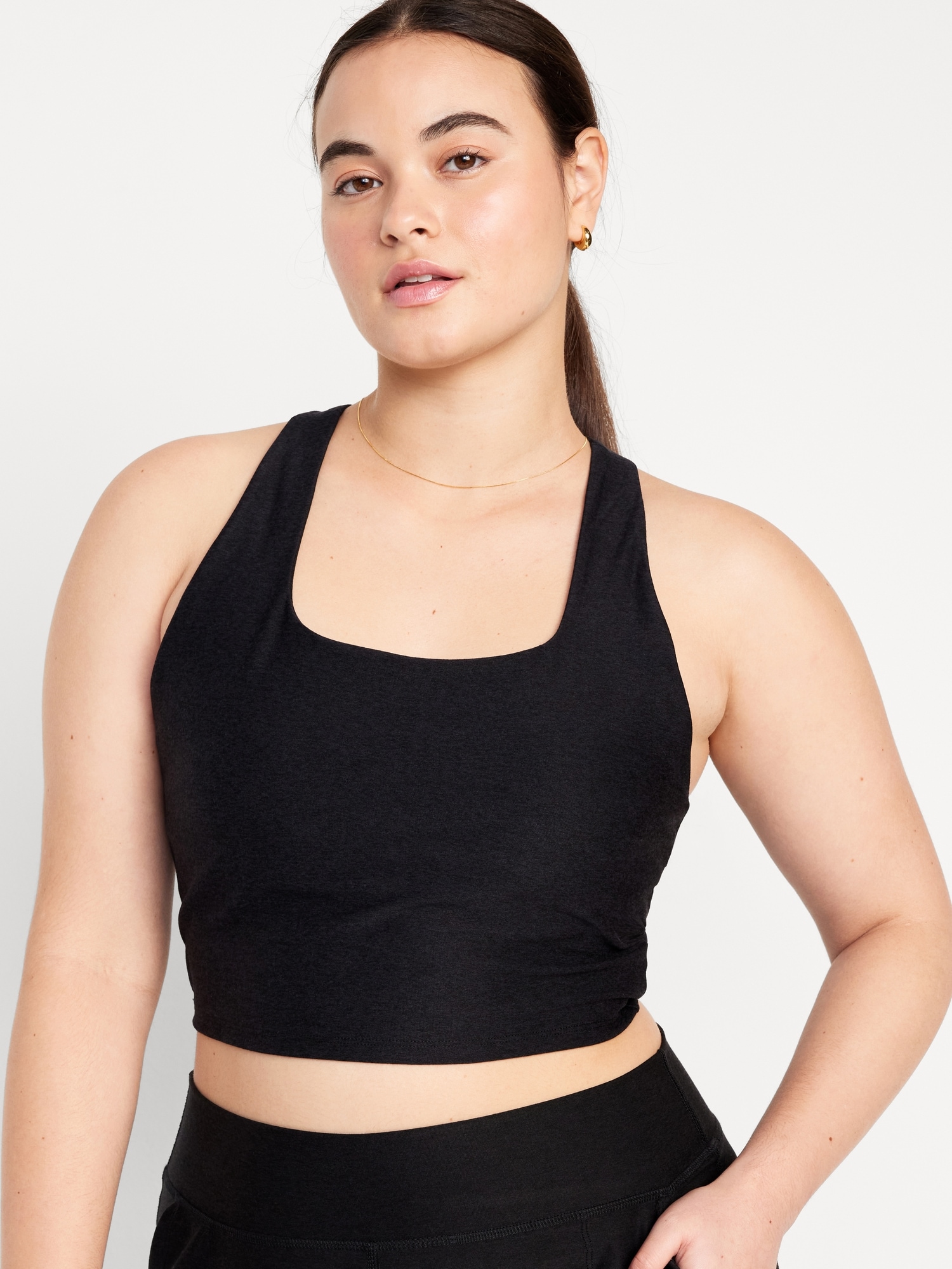 Sports Bra for Large Bust Crop Top Tank Sports Bras Running for Women Sexy  Full Support High Support Sleeveless Comfy Black : : Clothing,  Shoes & Accessories