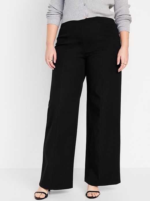 Image number 5 showing, High-Waisted Pull-On Pixie Wide-Leg Pants for Women