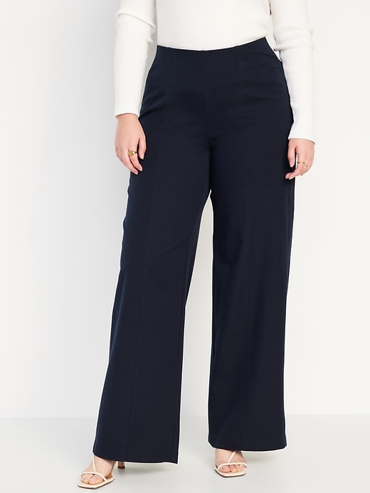 Image number 5 showing, High-Waisted Pull-On Pixie Wide-Leg Pants