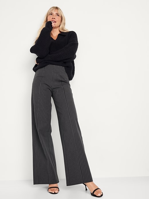 High-Waisted Pull-On Pixie Wide-Leg Pants for Women | Old Navy