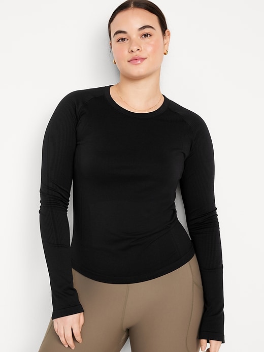 Image number 5 showing, Long-Sleeve Seamless Performance Top