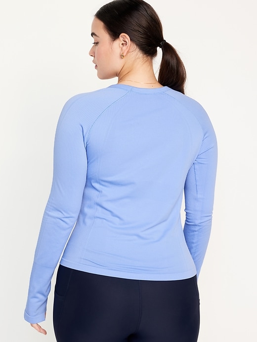 Image number 6 showing, Long-Sleeve Seamless Performance Top