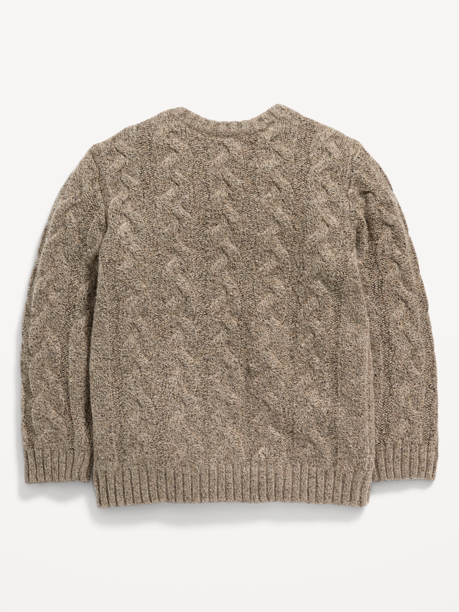 【U LAN】(UNISEX) Cable Heart Round Knitwear 