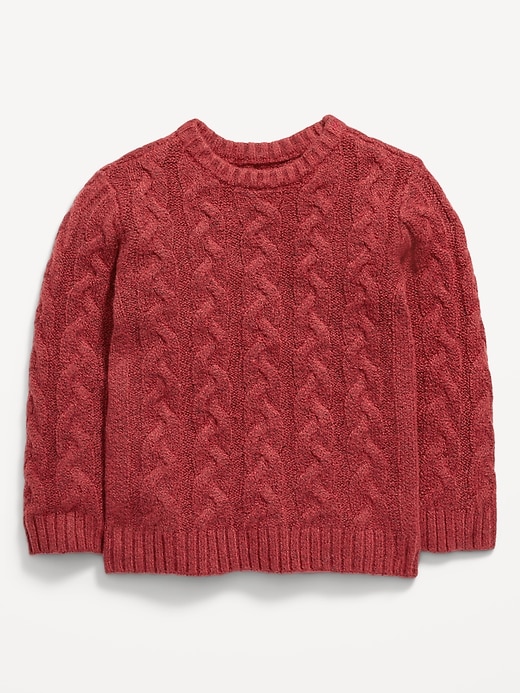 View large product image 1 of 1. Unisex Cable-Knit Pullover Sweater for Toddler