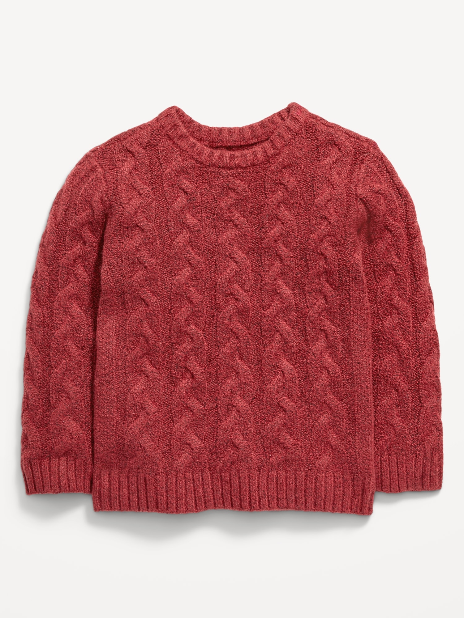 Unisex Cable-Knit Pullover Sweater for Toddler