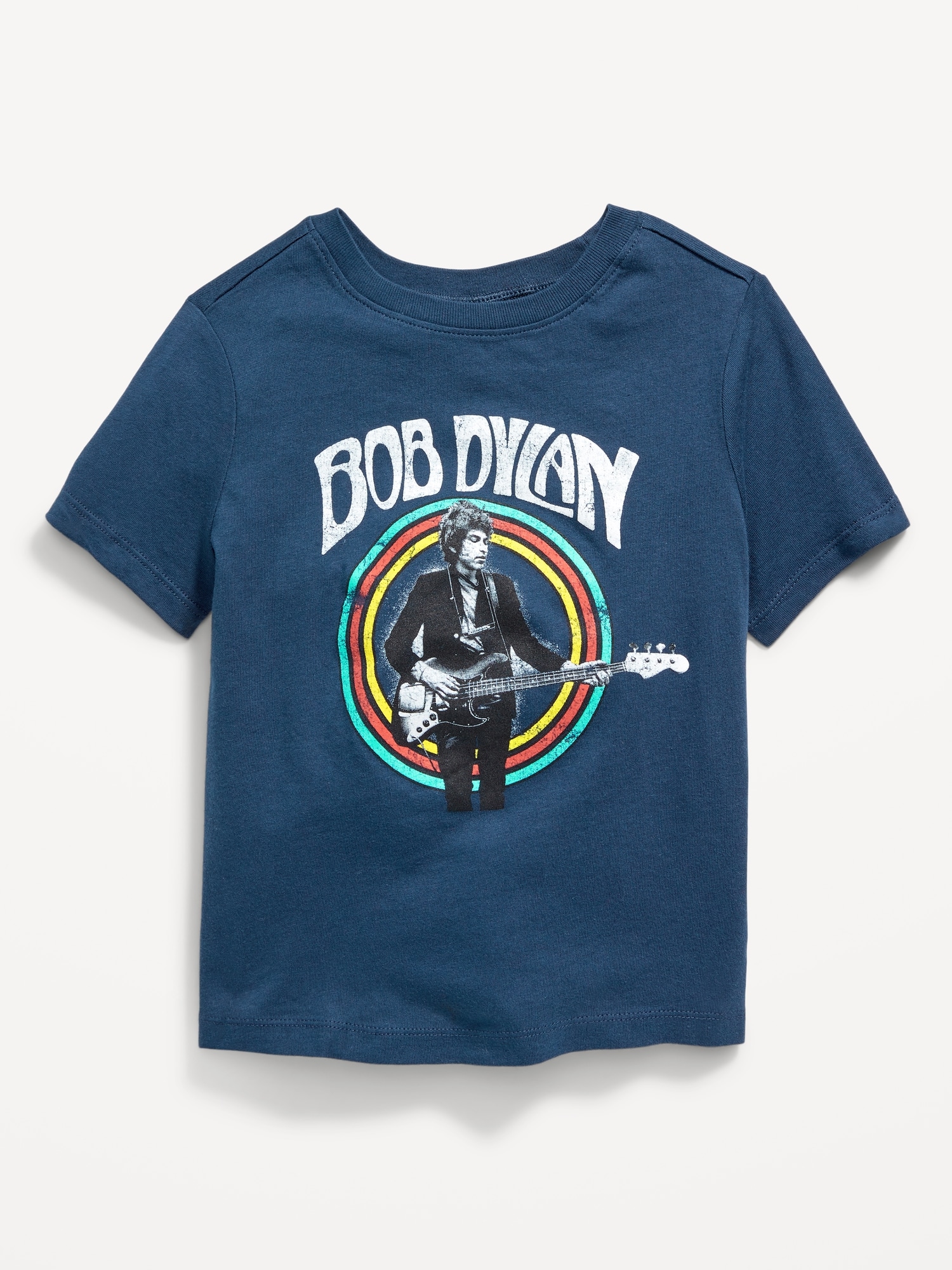 Unisex Bob Dylan™ Graphic T-Shirt Navy for Old | Toddler