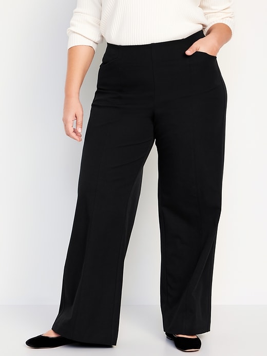 Image number 7 showing, High-Waisted Pull-On Pixie Wide-Leg Pants for Women