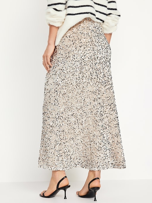 Sequin A-Line Maxi Skirt | Old Navy