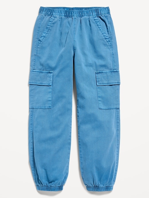 View large product image 1 of 1. Twill Cargo Jogger Pants for Girls