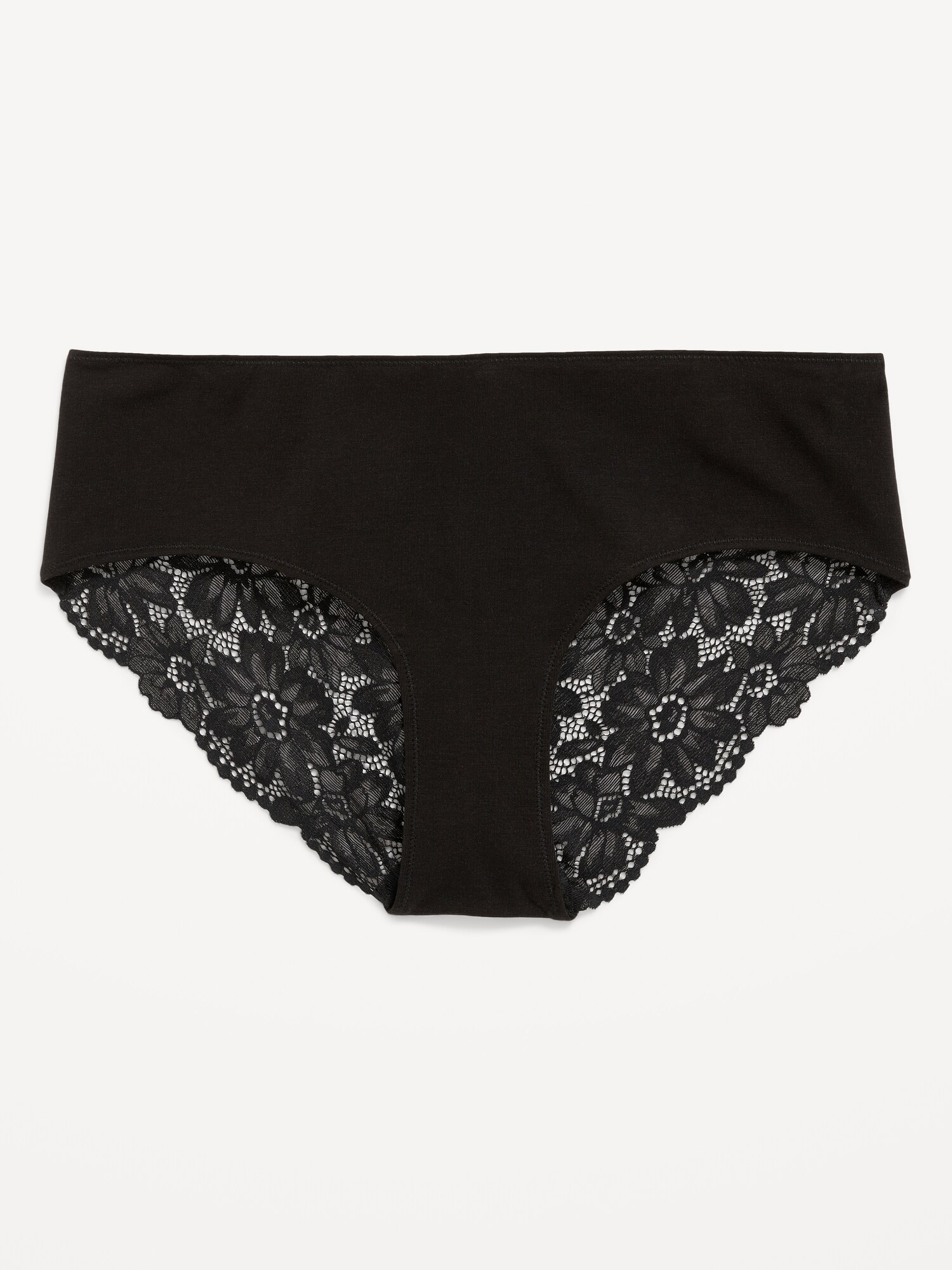 Mid-Rise Lace-Back Hipster Underwear for Women