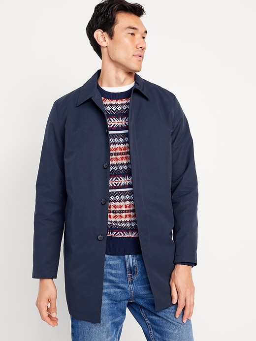 Image number 1 showing, Button-Front Topcoat