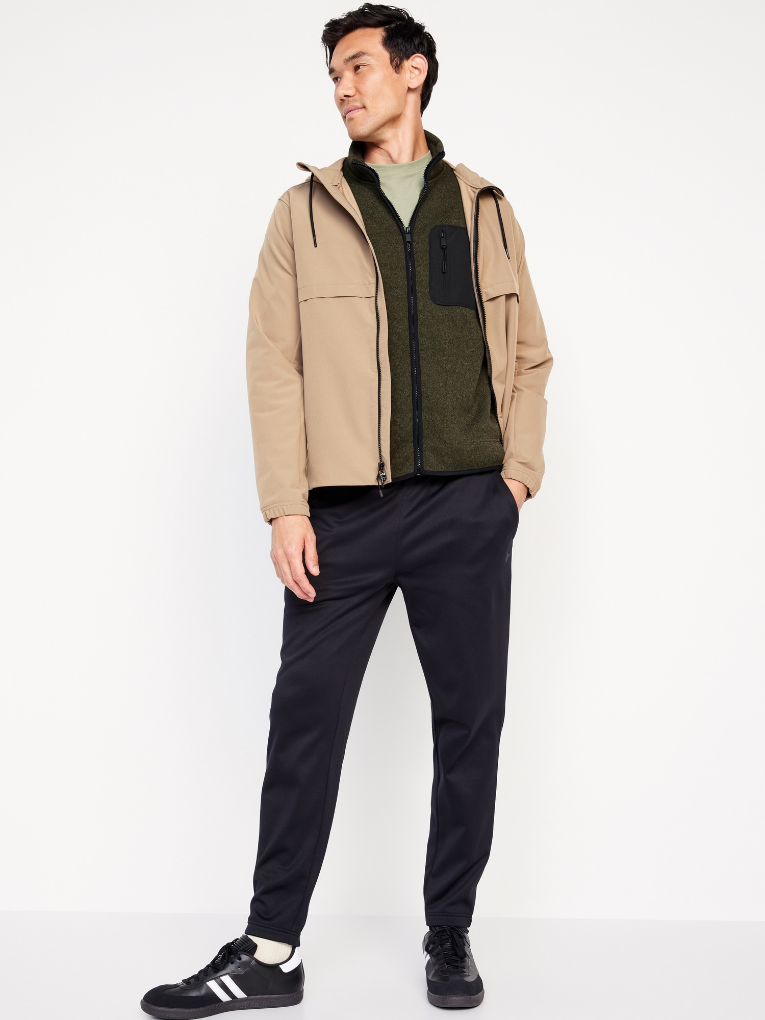 Fleece-Knit Sherpa-Lined Zip Jacket | Old Navy
