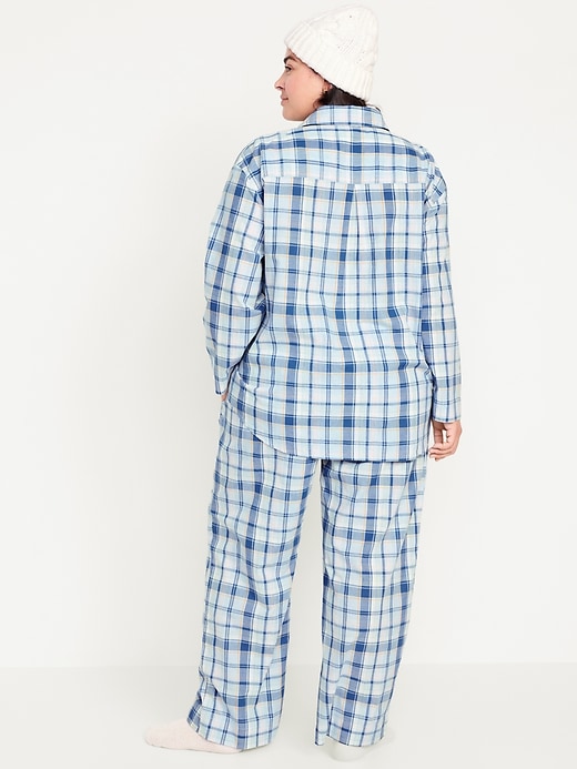 Image number 8 showing, Oversized Poplin Pajama Set