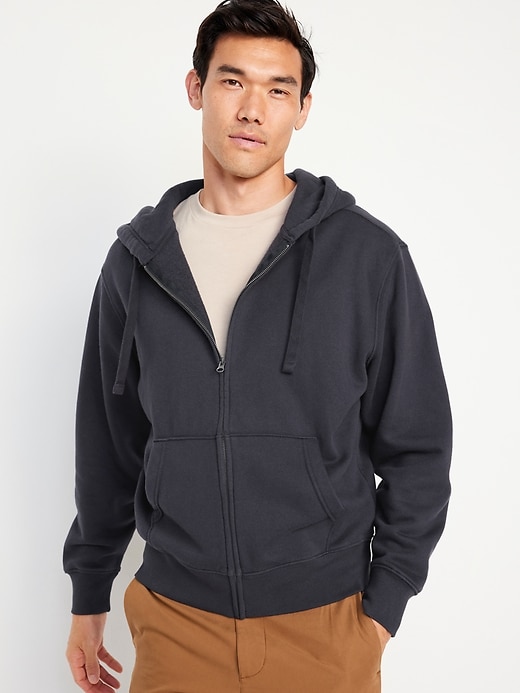 Mens oversized zip up on sale hoodie