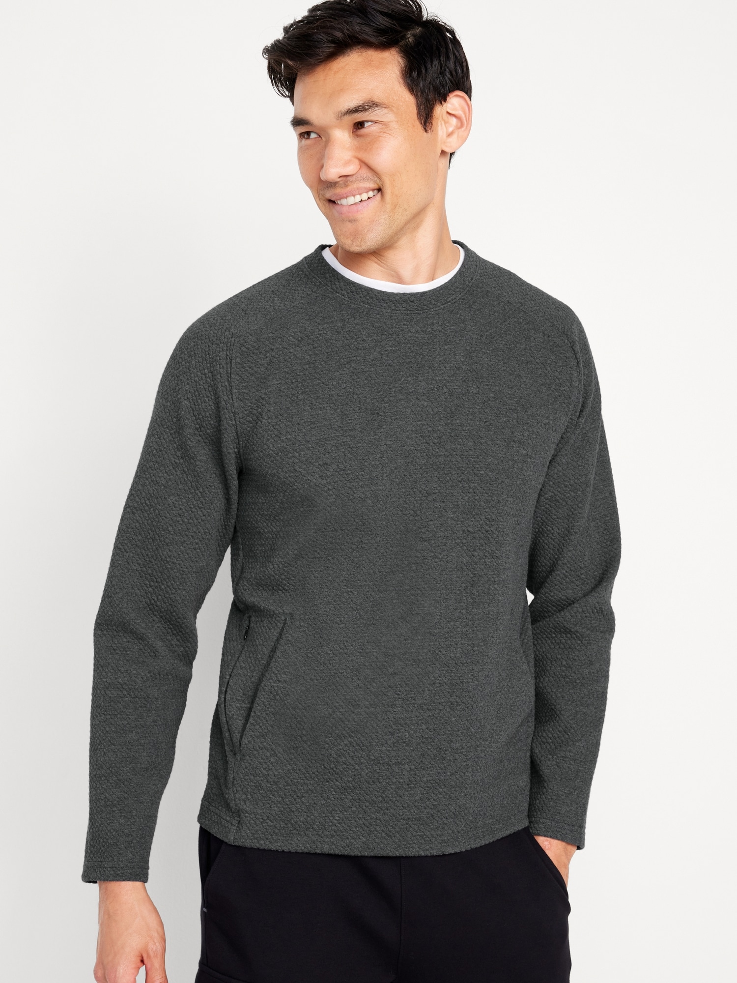 Dynamic Fleece Textured Sweatshirt