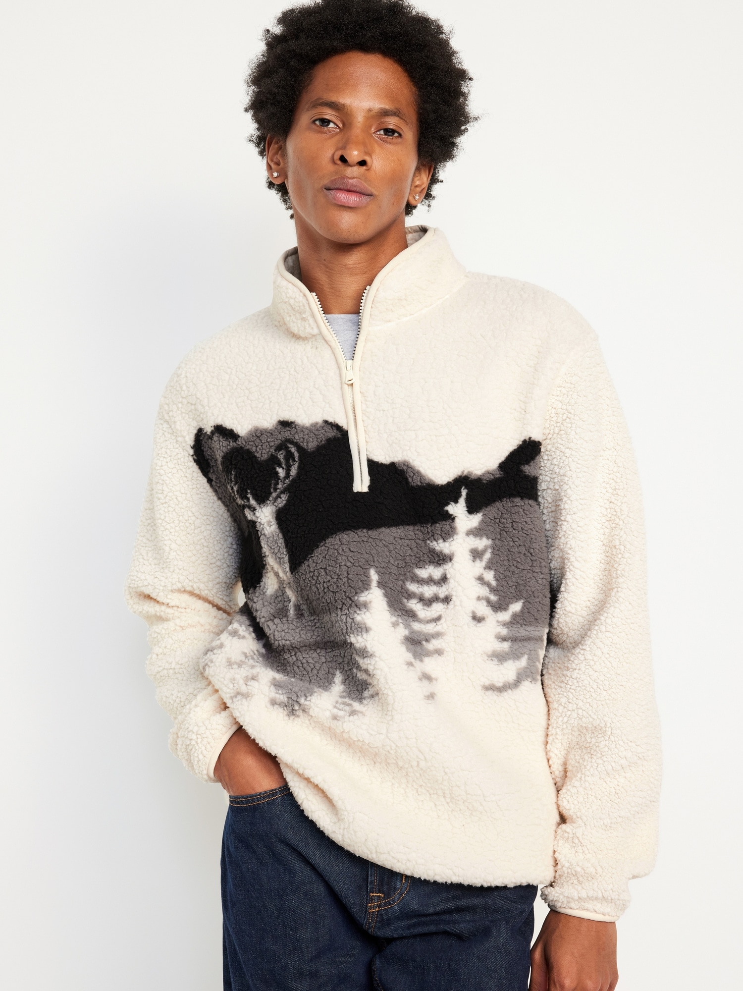 Men's 1/4 Zip Cozy Fleece Pullover