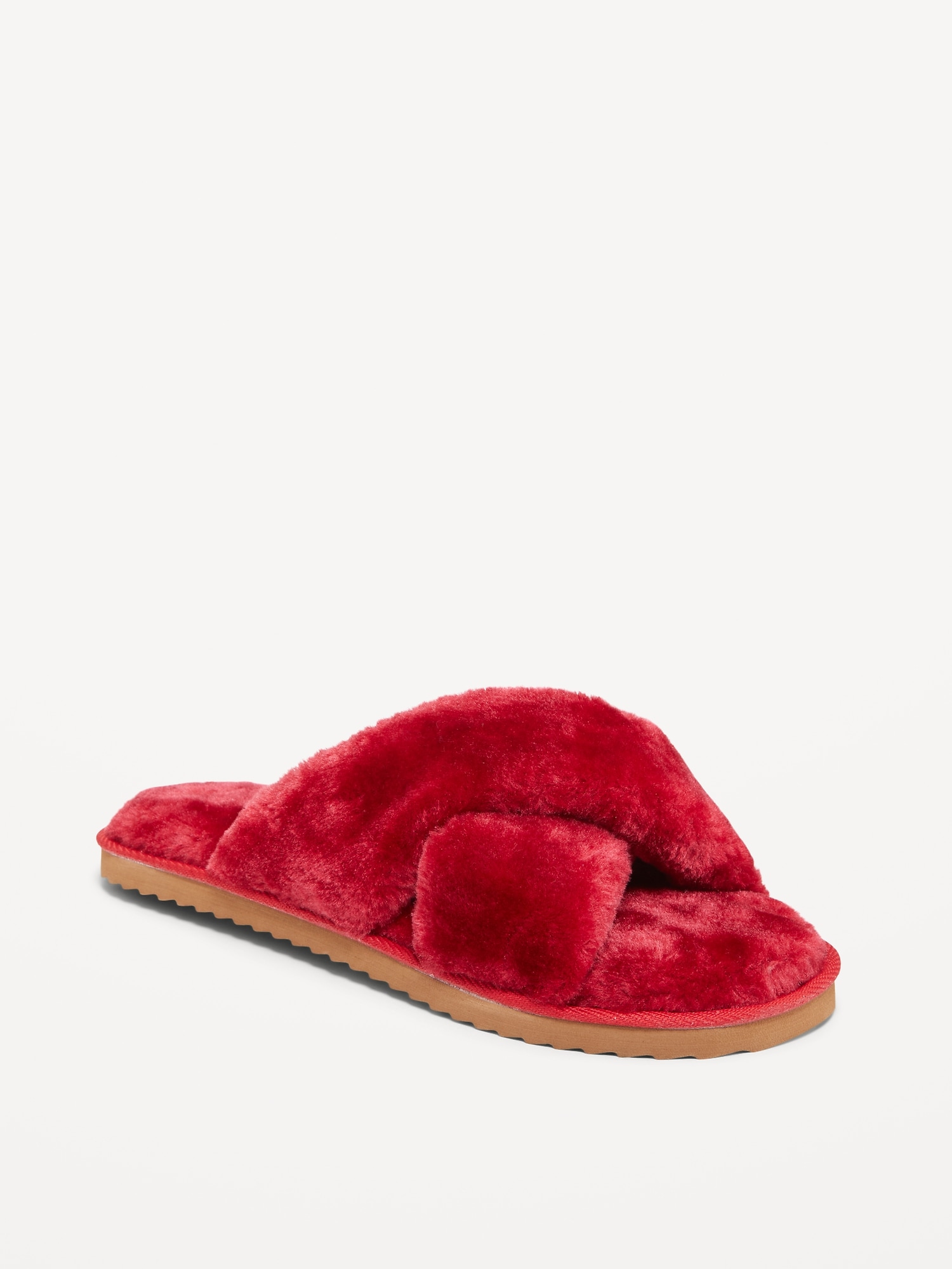 Cozy Faux Fur Slide Slippers | Old Navy