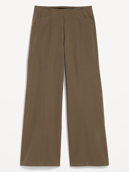 Image number 4 showing, High-Waisted Pull-On Pixie Wide-Leg Pants
