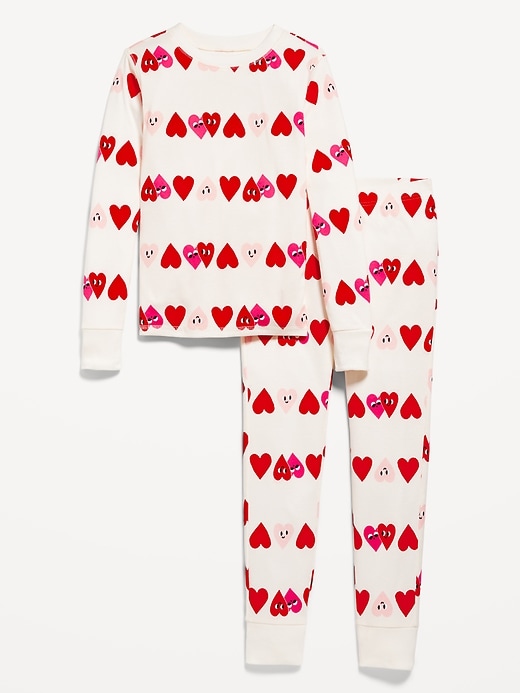 View large product image 2 of 3. Matching Gender-Neutral Printed Snug-Fit Pajama Set for Kids